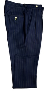 Blue with Yellow Pinstripe Suit