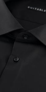 Black Poplin Dress Shirt