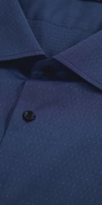 Blue Dotted End-on-End Dress Shirt