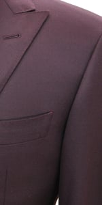 Wine Colored Wool Suit