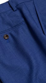 Neon Blue Wool Suit