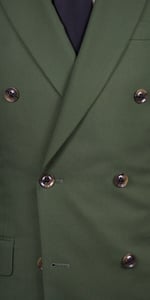 Olive Green Wool Suit