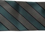 Green Striped Silk Tie