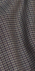 Tanned Houndstooth Wool Suit