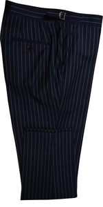 Blue Pinstriped Wool Suit