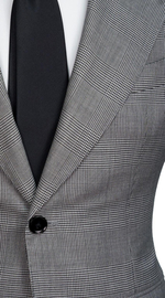Houndstooth Check Wool Suit