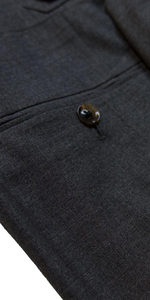 Grey Plain Weave Wool Suit