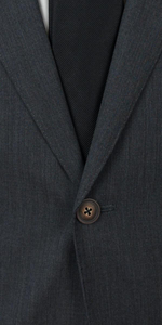 Charcoal Herringbone Wool Suit