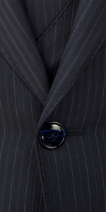 Denim Blue Pinstripe Wool Suit