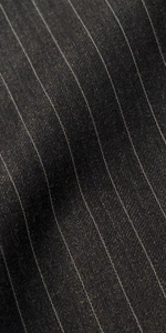 Chocolate Striped Wool Suit