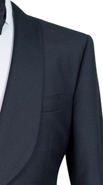 Classic Charcoal Shawl Suit