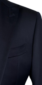 Dark Blue Shine Wool Suit