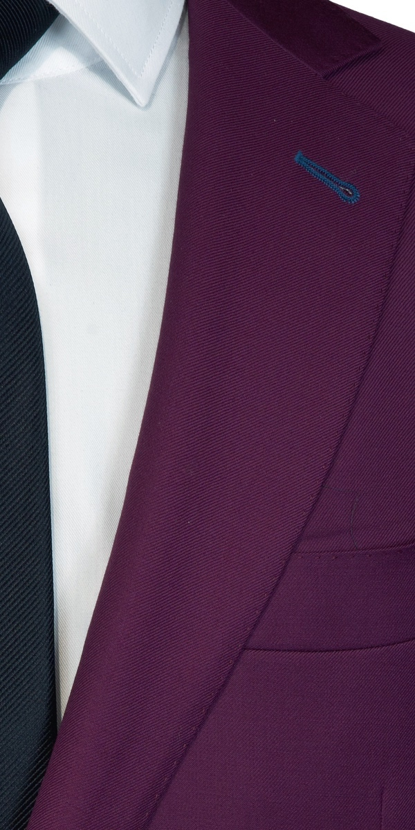 Purple Wool Suit