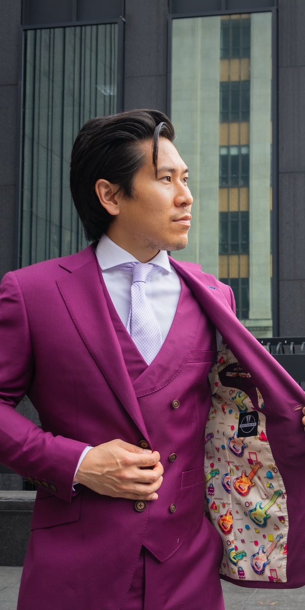Purple Wool Suit