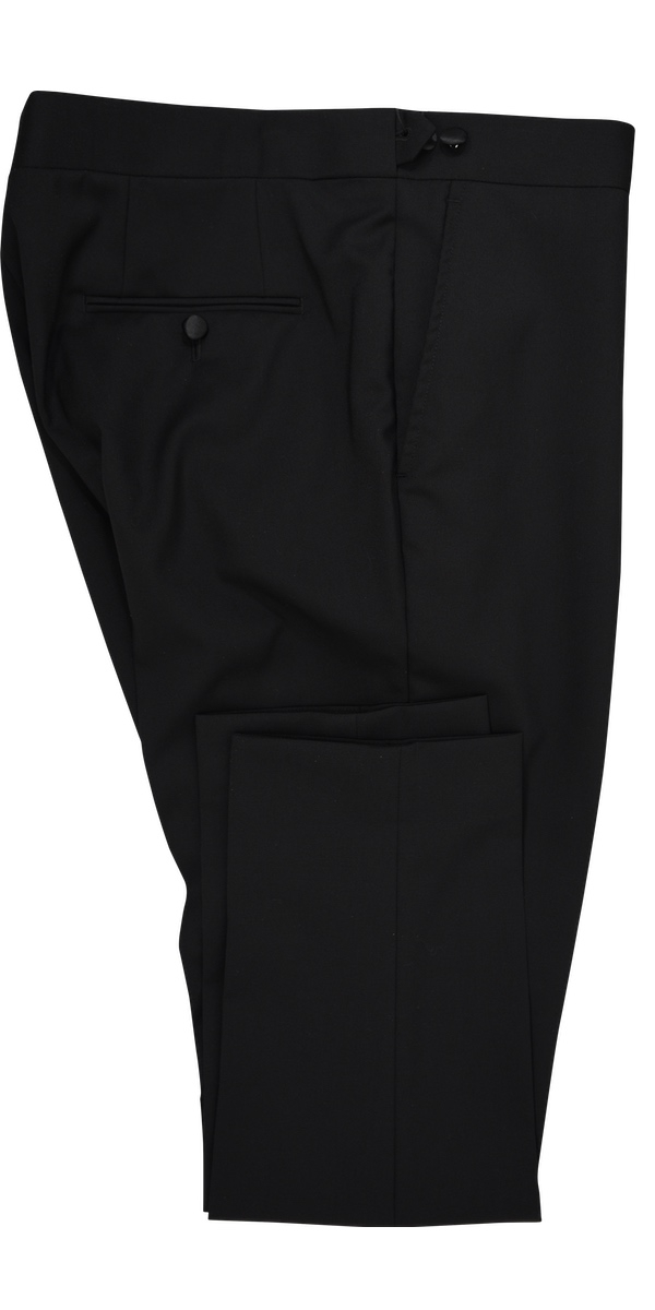 Solid Black Wool Tuxedo