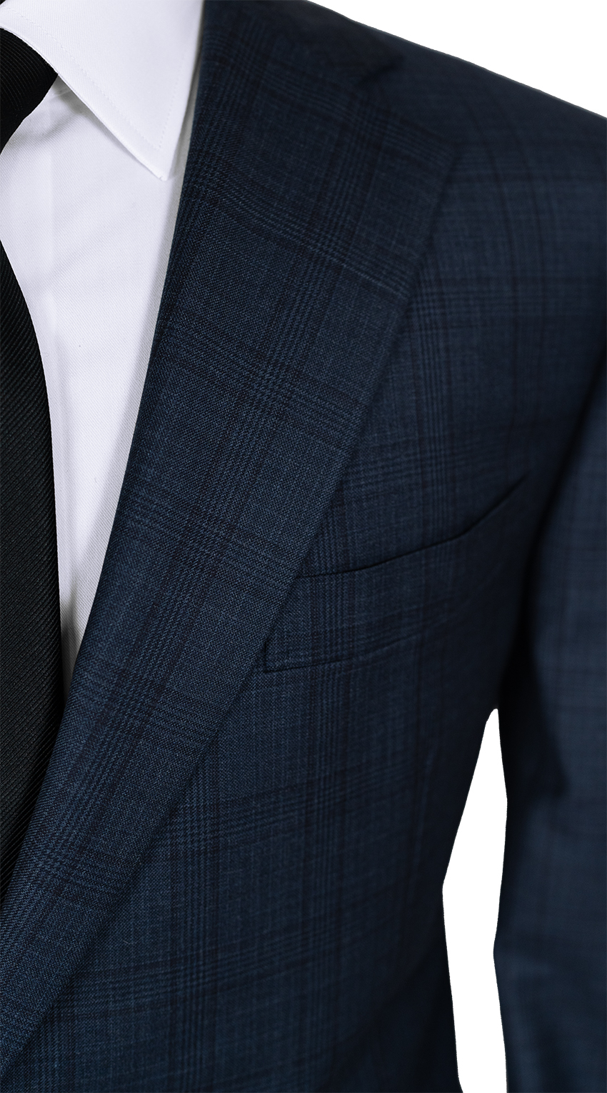 Indigo Blue Glen Check Suit 