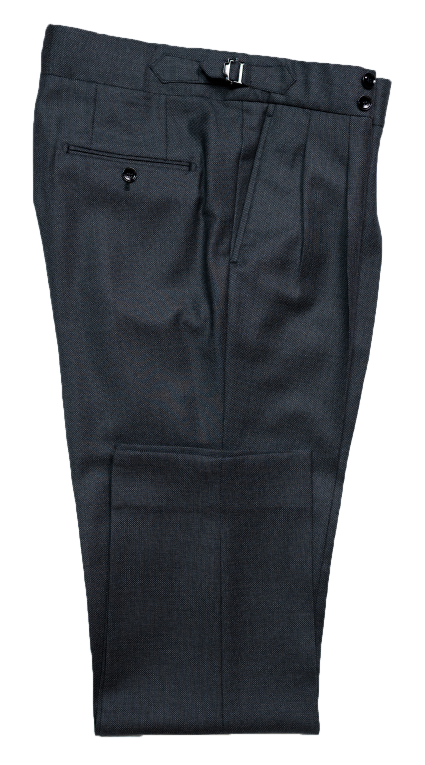 Solid Blue Birdseye Suit