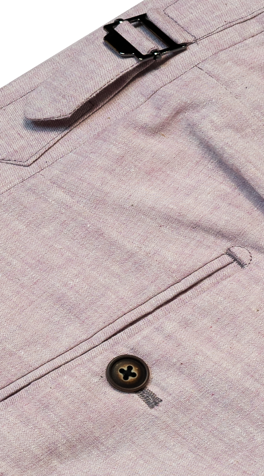 Blush Linen Blend Suit