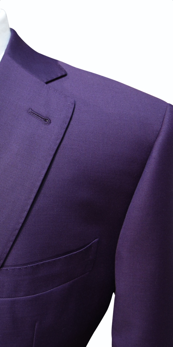 Complet aubergine en laine