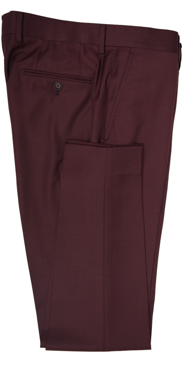 Classic Burgundy Wool Suit