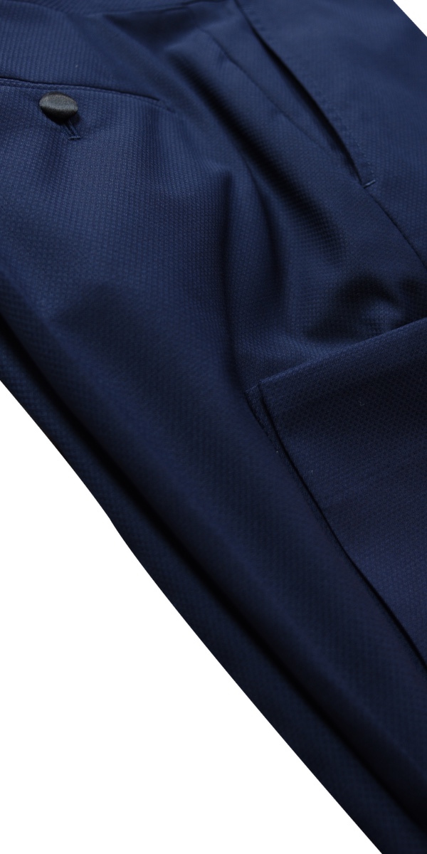 Blue Birdseye Wool Tuxedo