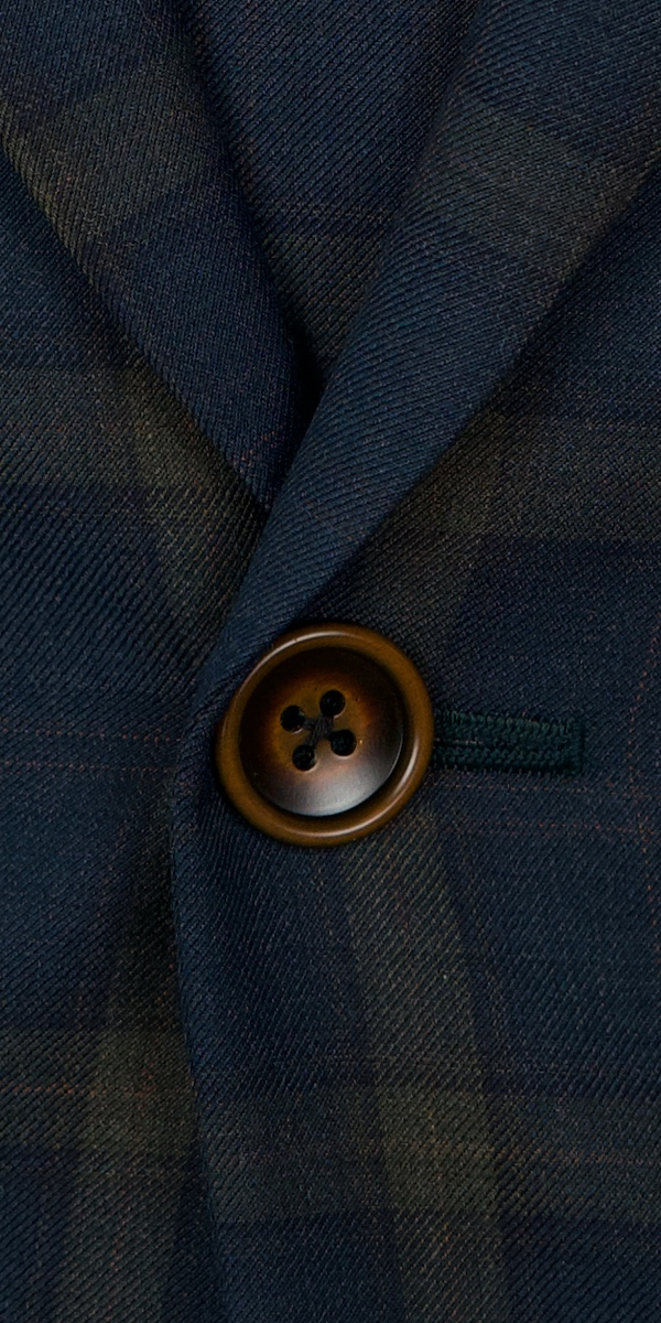 Pine Green Plaid Wool Suit