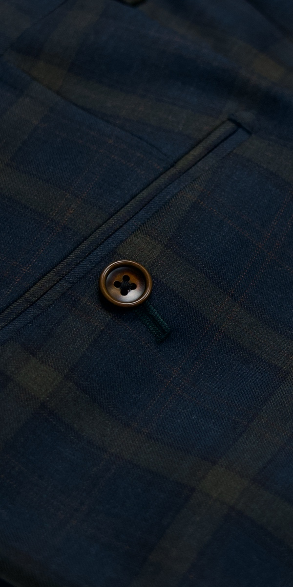 Pine Green Plaid Wool Suit