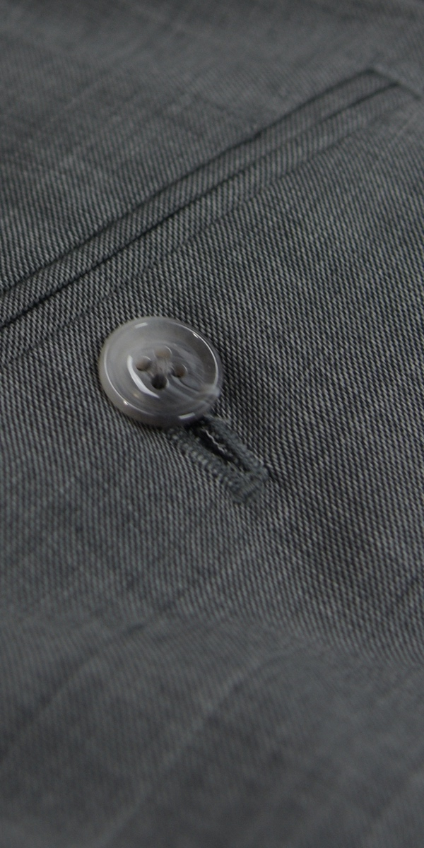 Grey Sharkskin Wool Suit