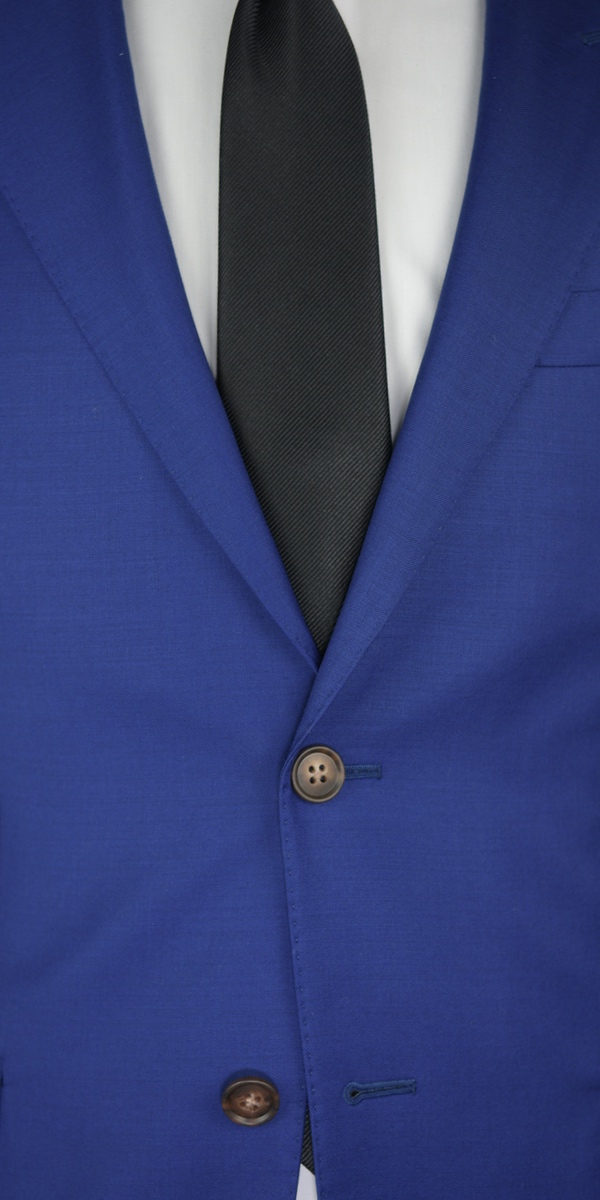 Royal Blue Twill Wool Suit