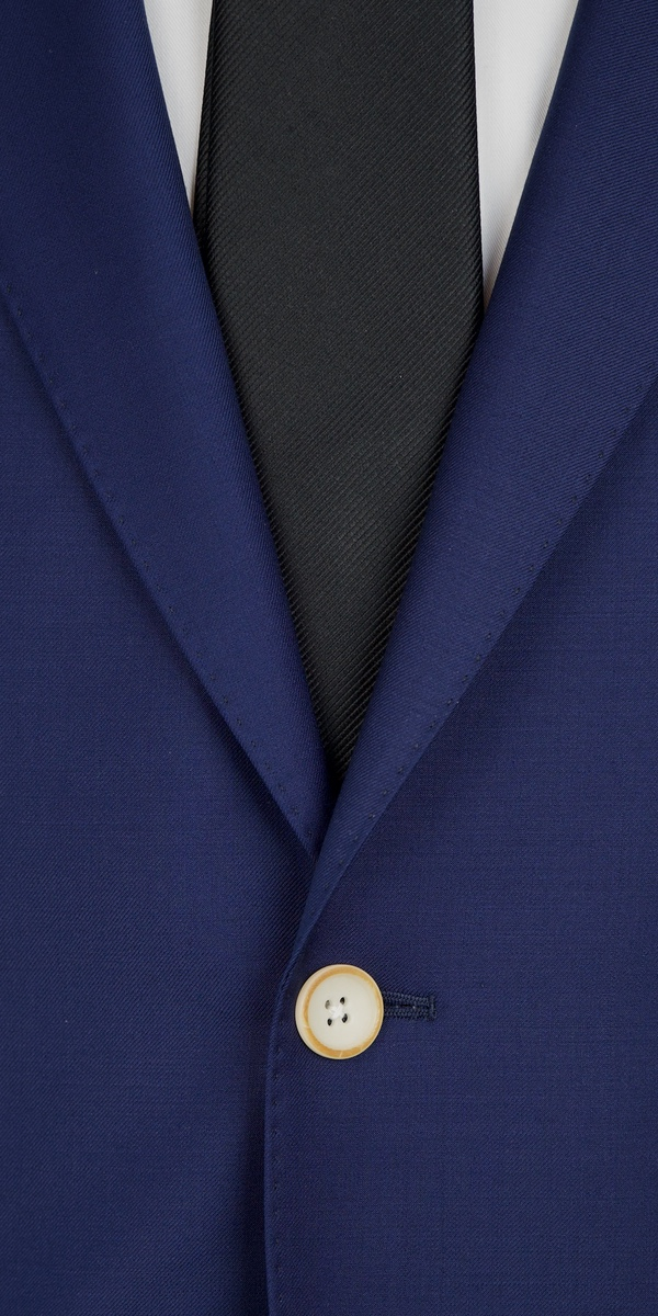 Navy Blue Twill Wool Suit
