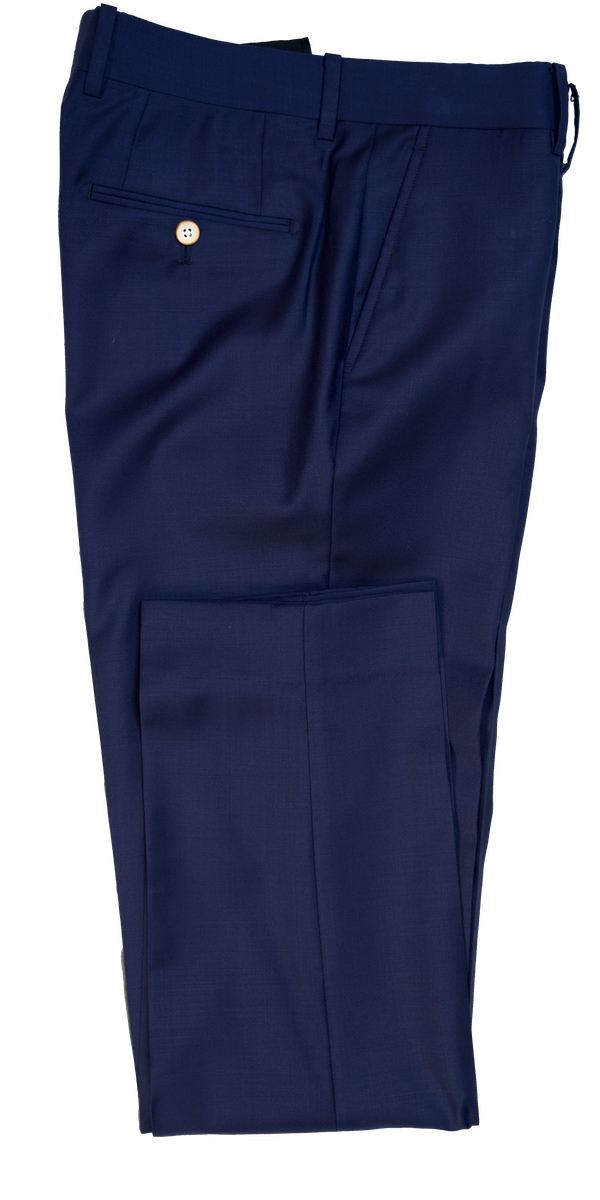 Navy Blue Twill Wool Suit