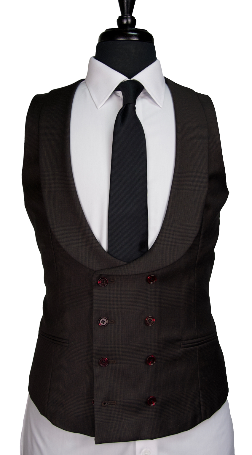 Complet Laine Prince de Galles Marron