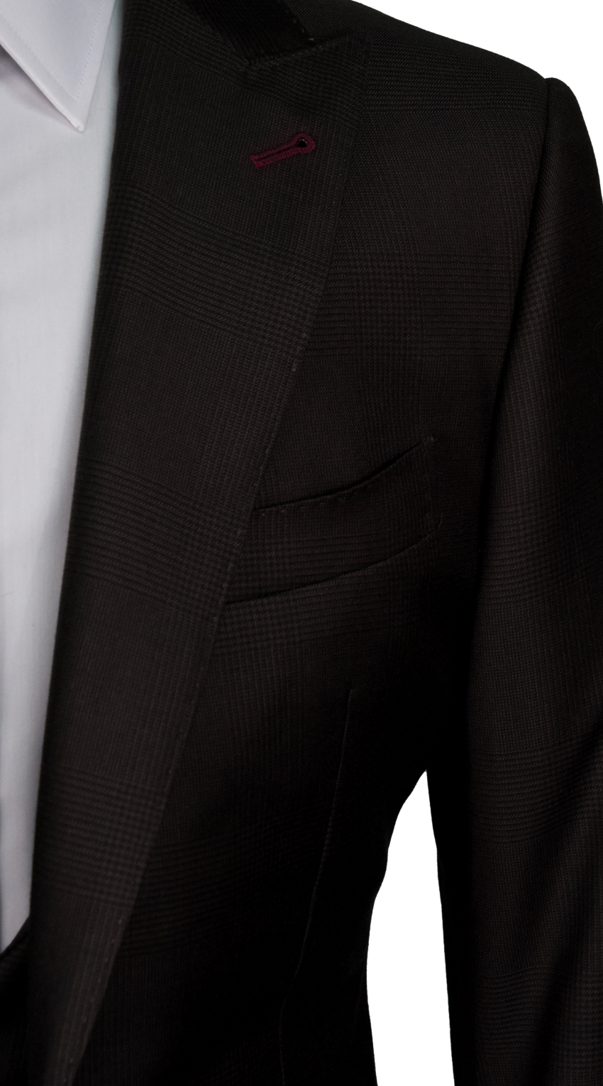 Complet Laine Prince de Galles Marron