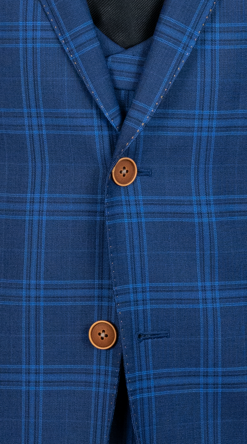 Lapis Blue Windowpane Chic Suit