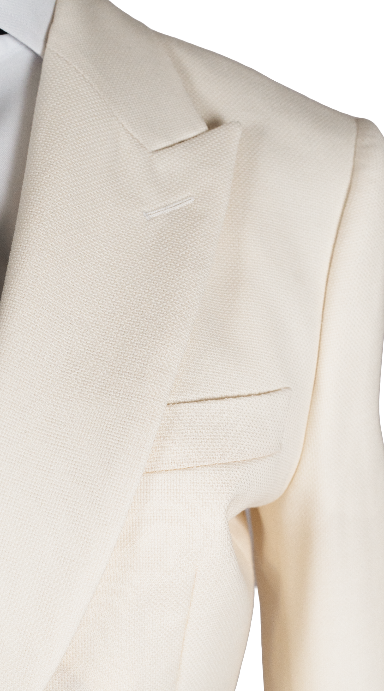 Ivory Cream Hopsack Suit