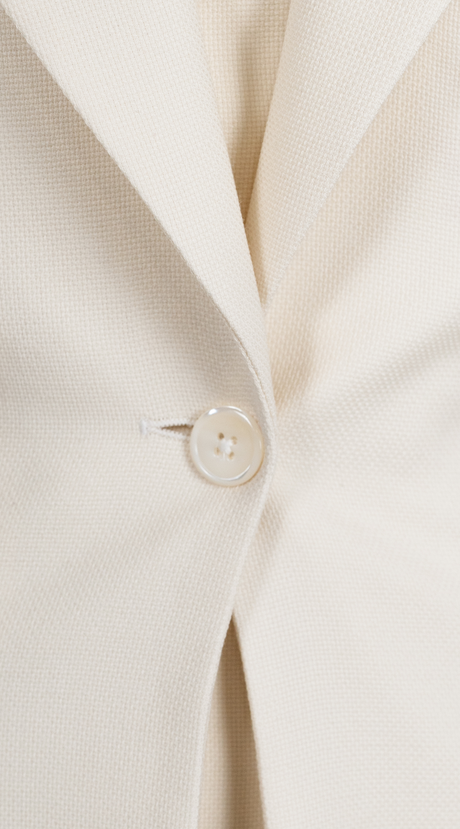 Ivory Cream Hopsack Suit