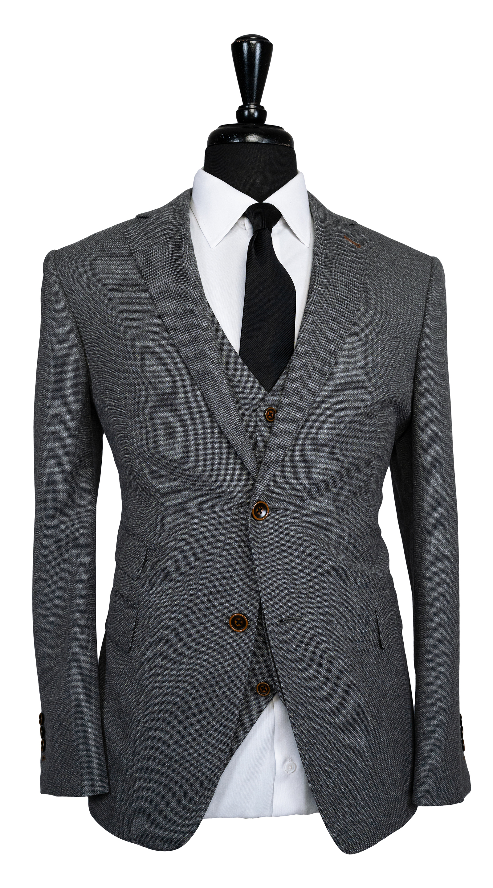 Ash Grey Three-Piece Suit