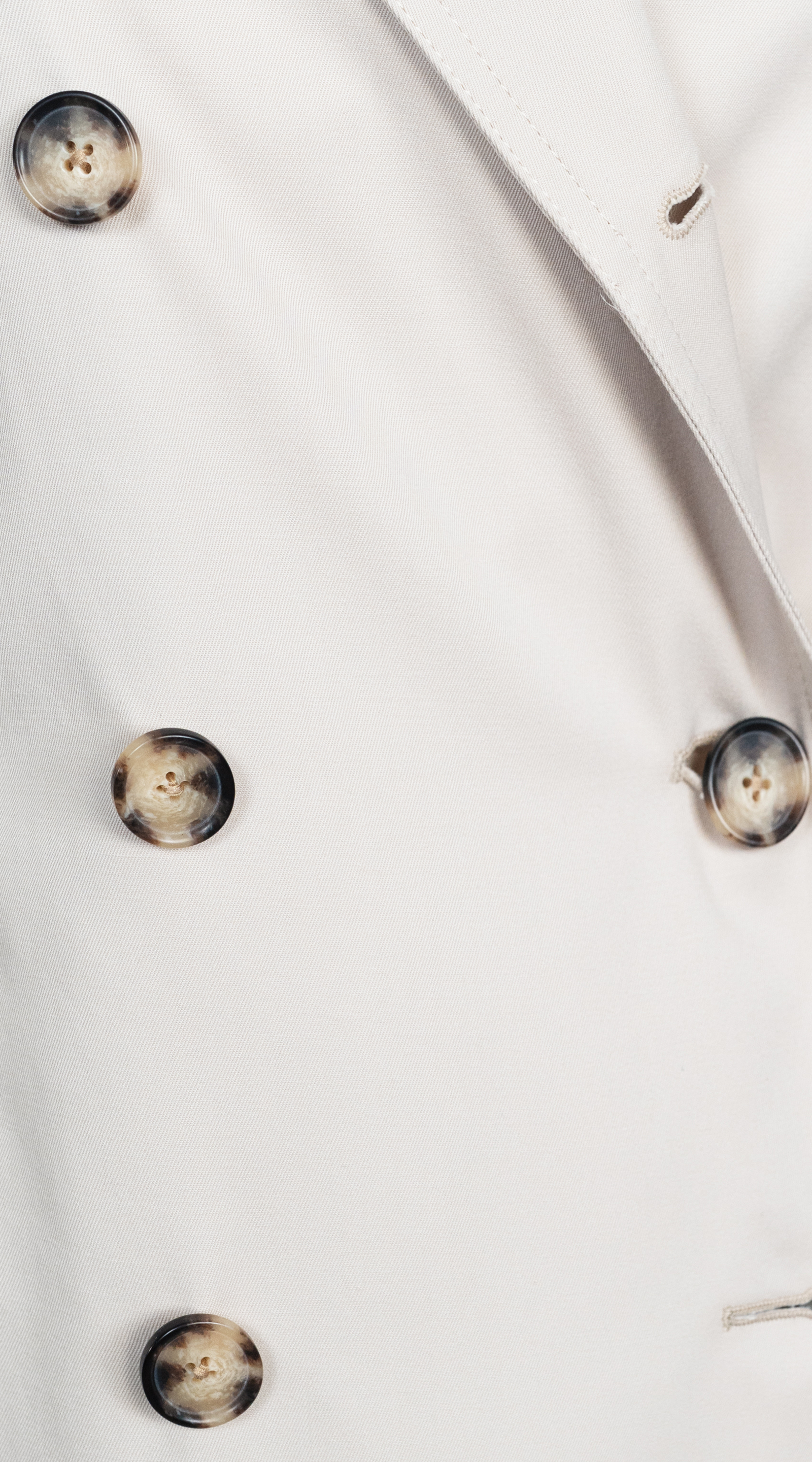 Beige Finch Short Trench Coat 