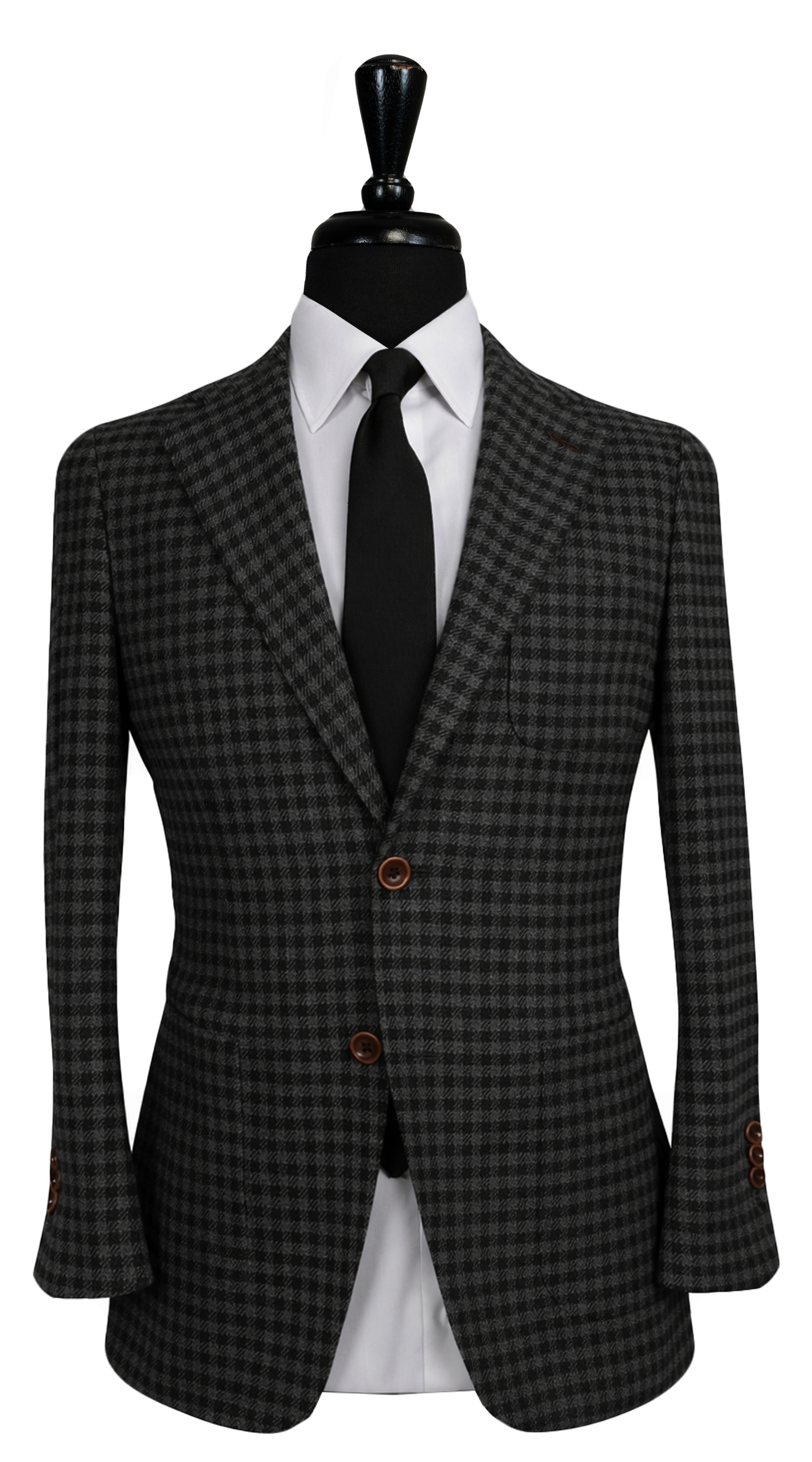 Black Gingham Check Windsor Suit