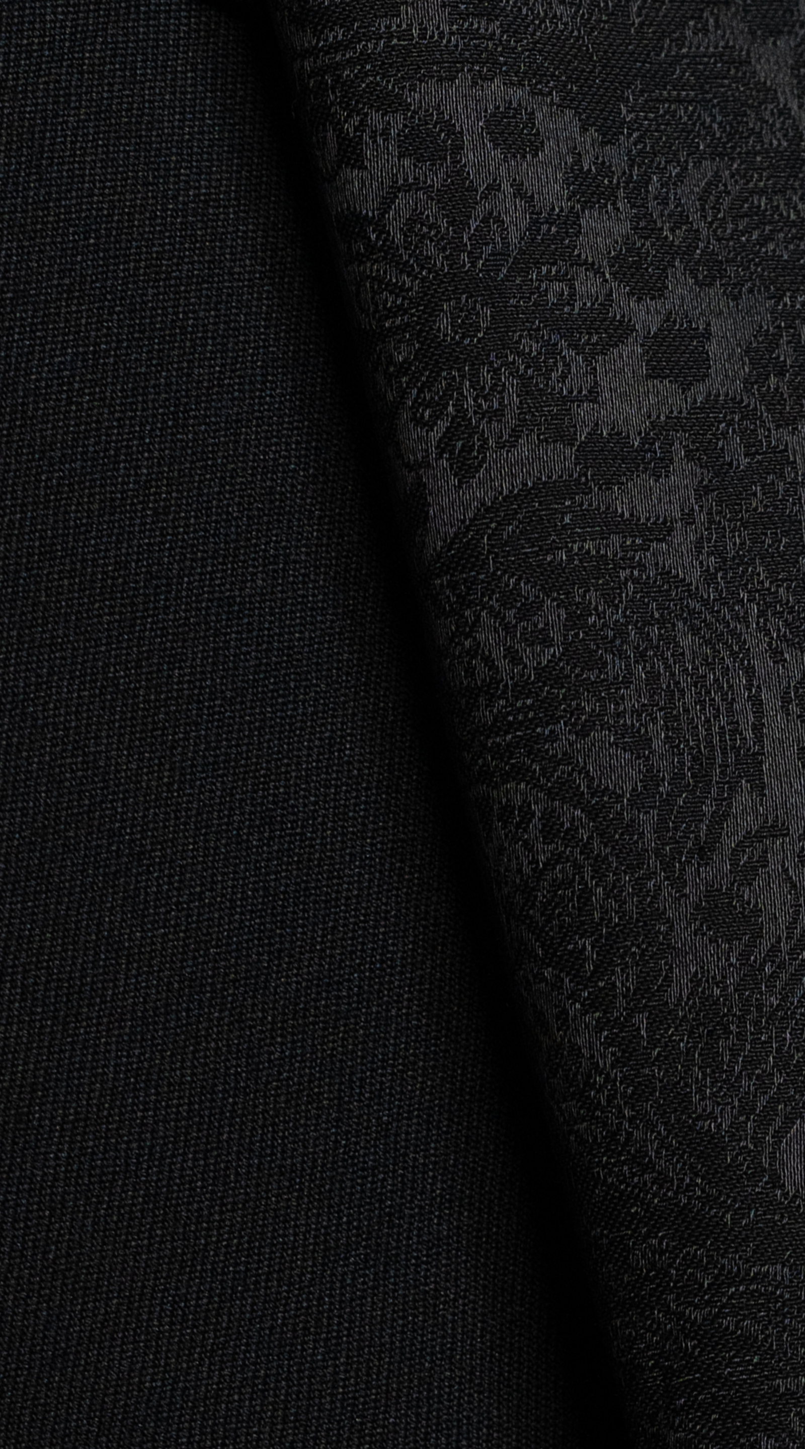 Complet Croisé Paisley Noir