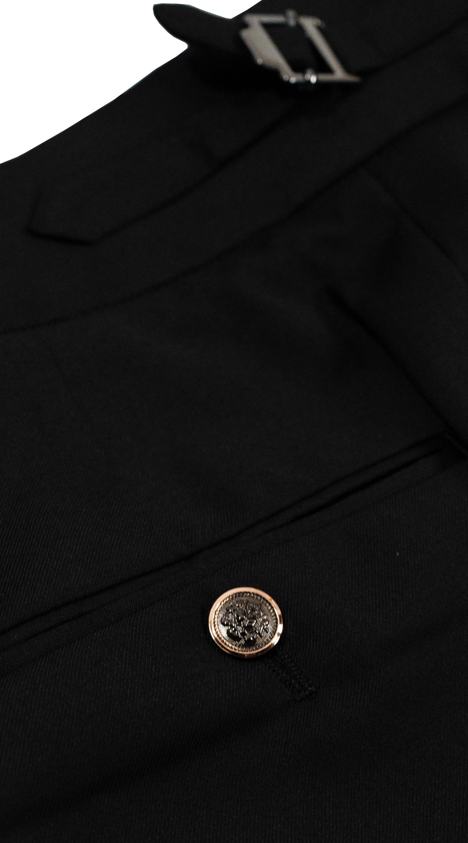 Complet Croisé Paisley Noir
