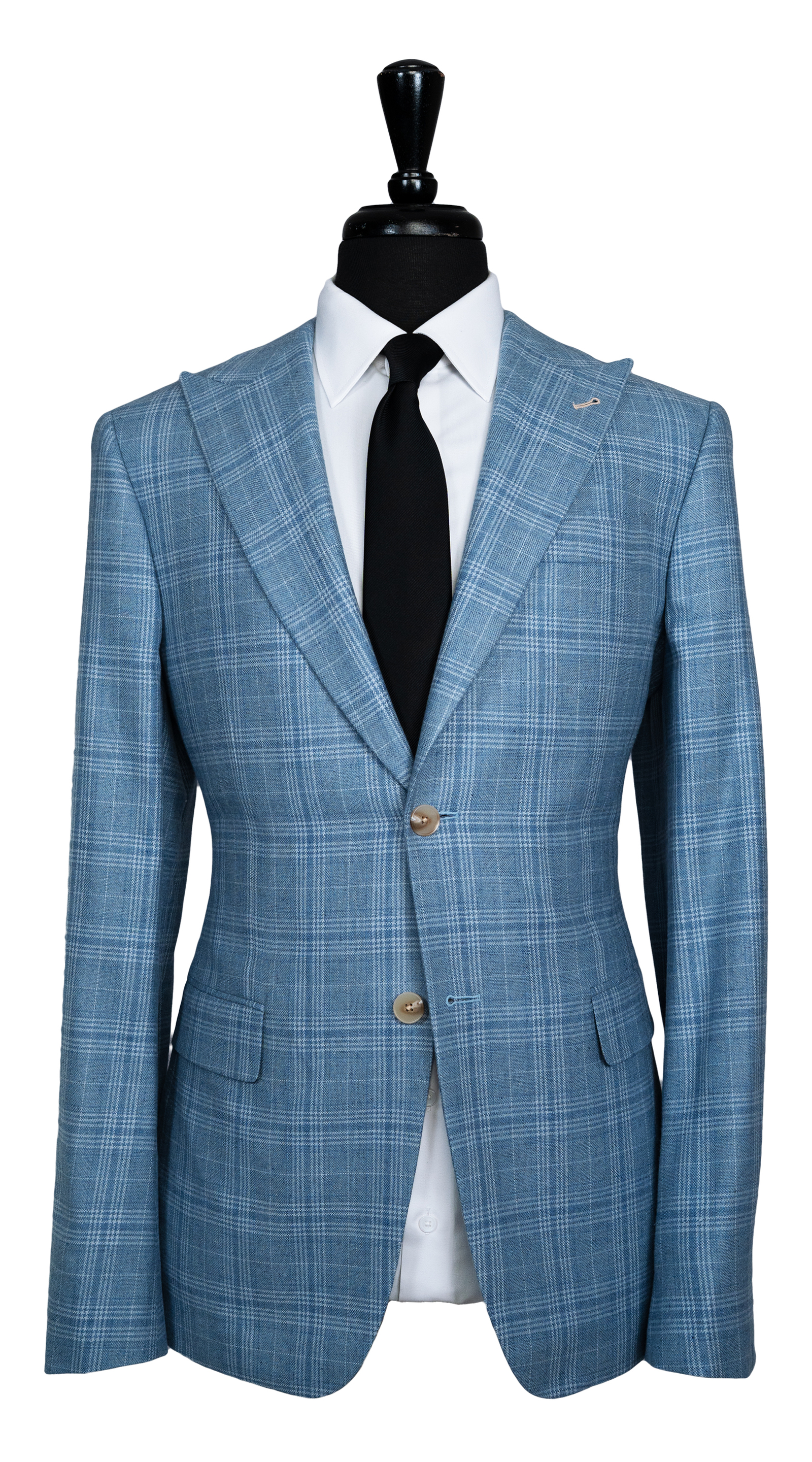 Blue Glen Plaid Wool Suit