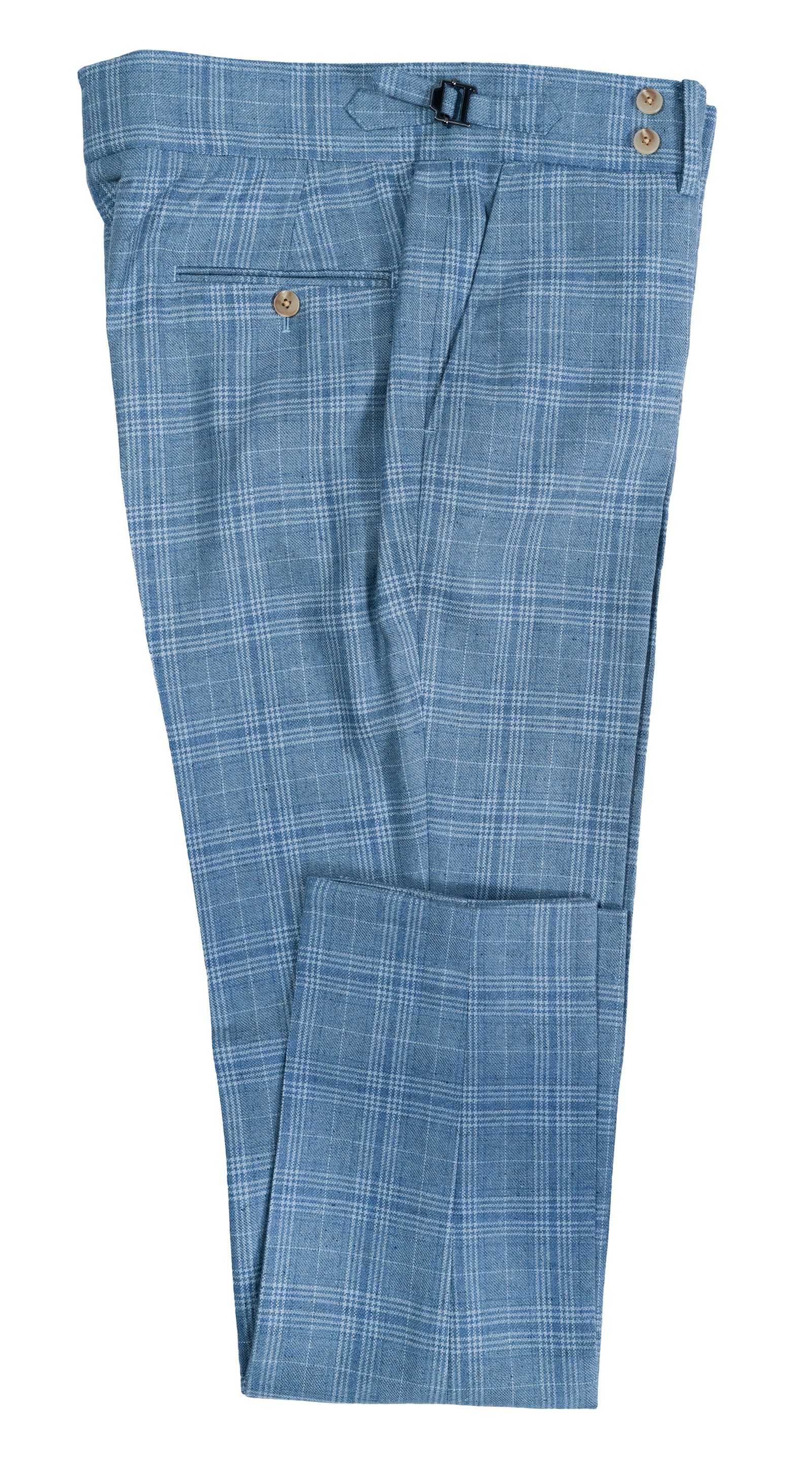 Blue Glen Plaid Wool Suit