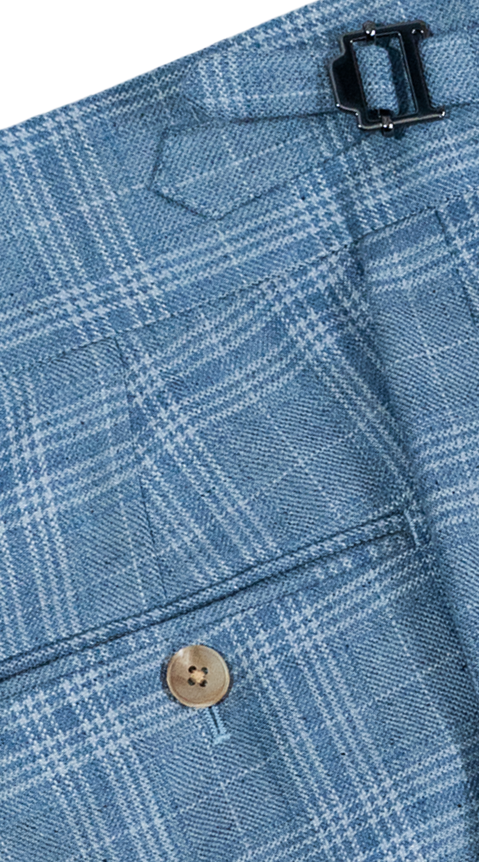 Blue Glen Plaid Wool Suit