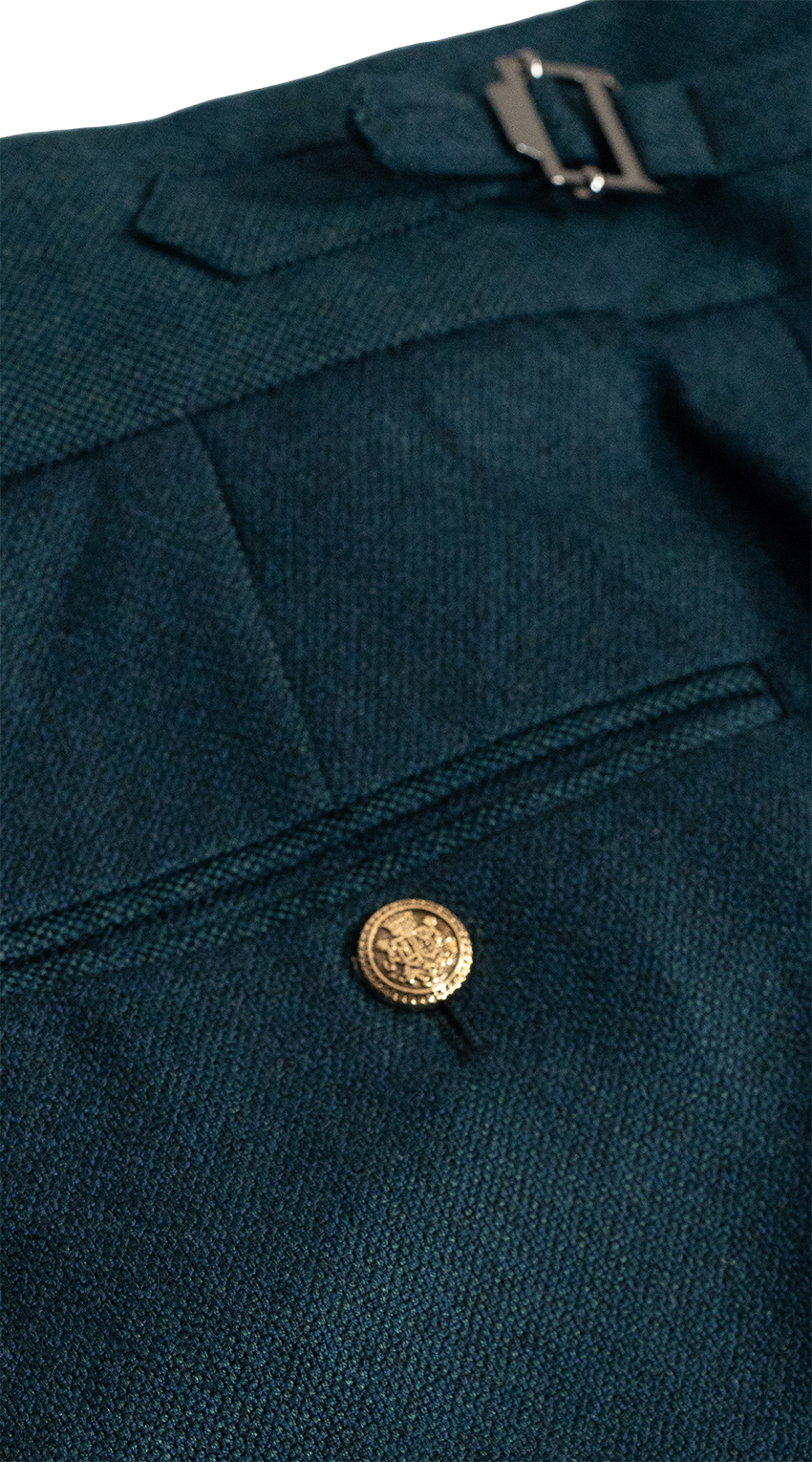 Teal Monarch Double-Breasted Suit