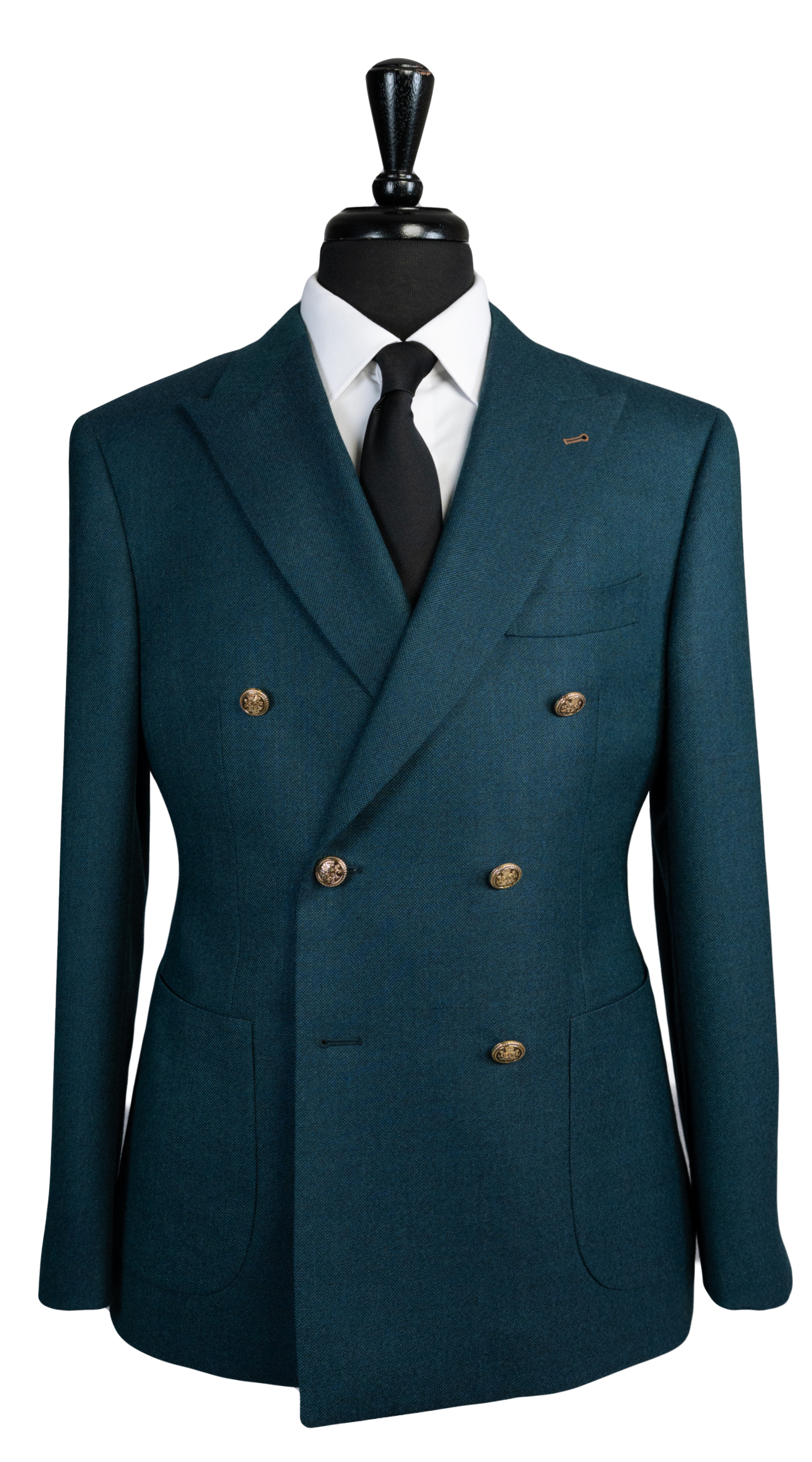 Teal Monarch Double-Breasted Suit