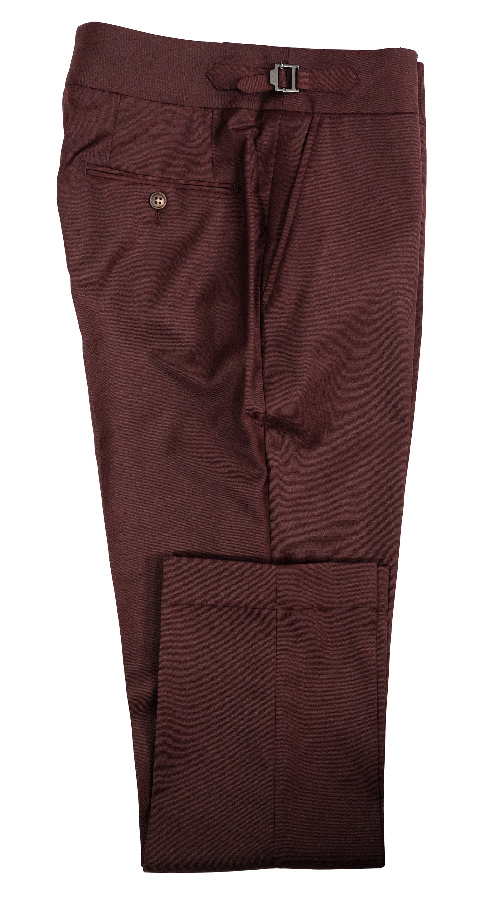Burgundy Wool Three-Piece Suit