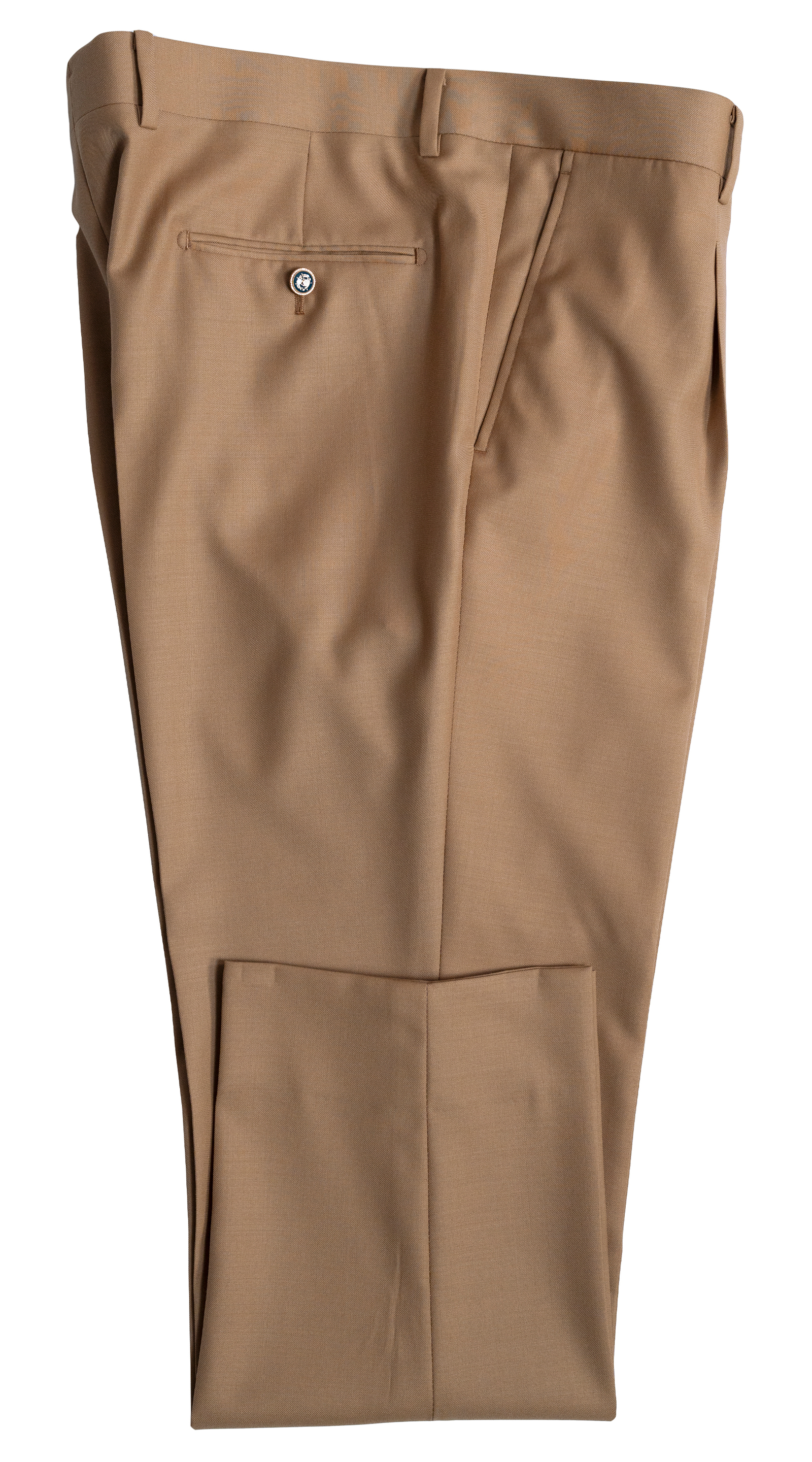 Caramel Double-Breasted Wool Suit