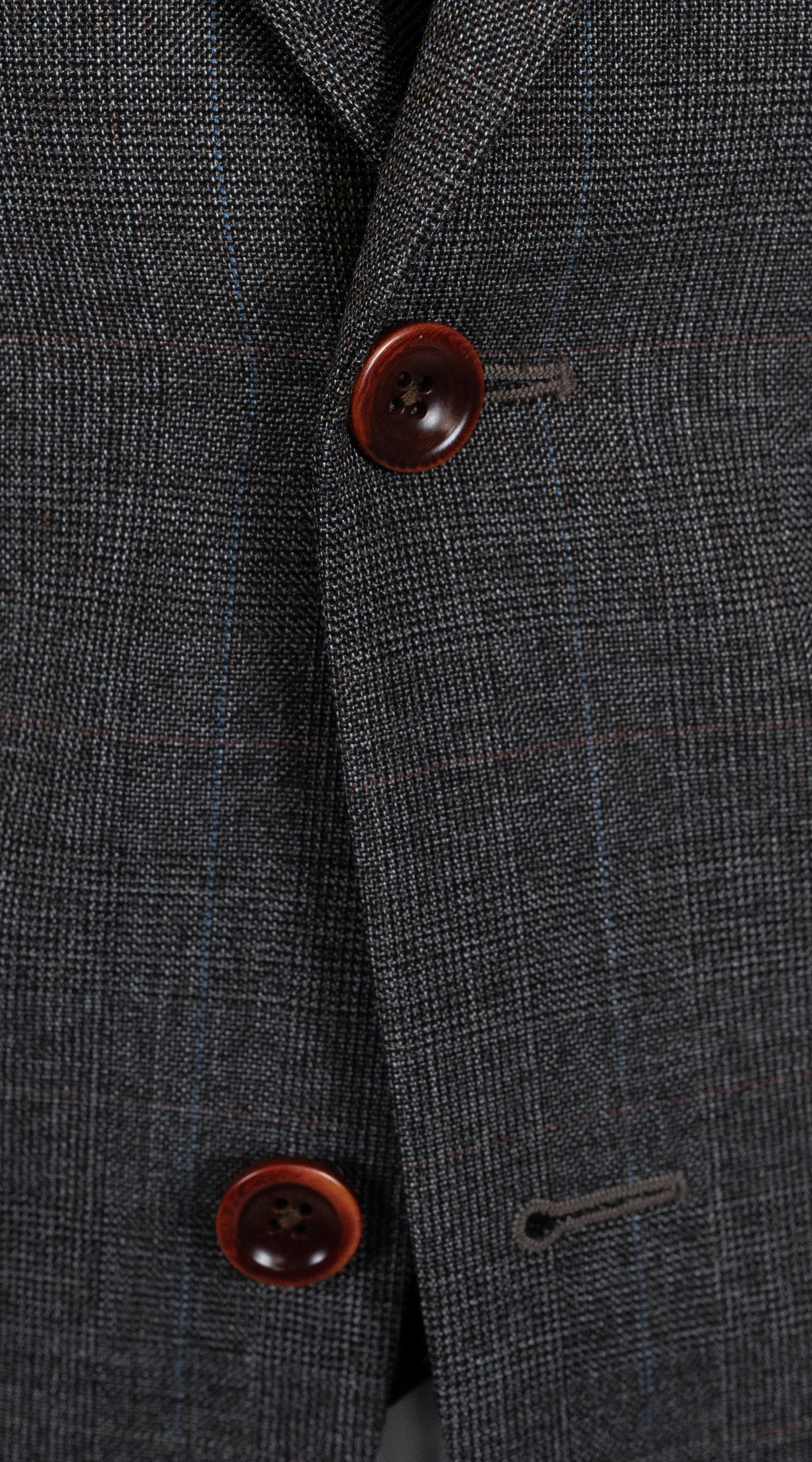 Charcoal Brown Glen Plaid Suit