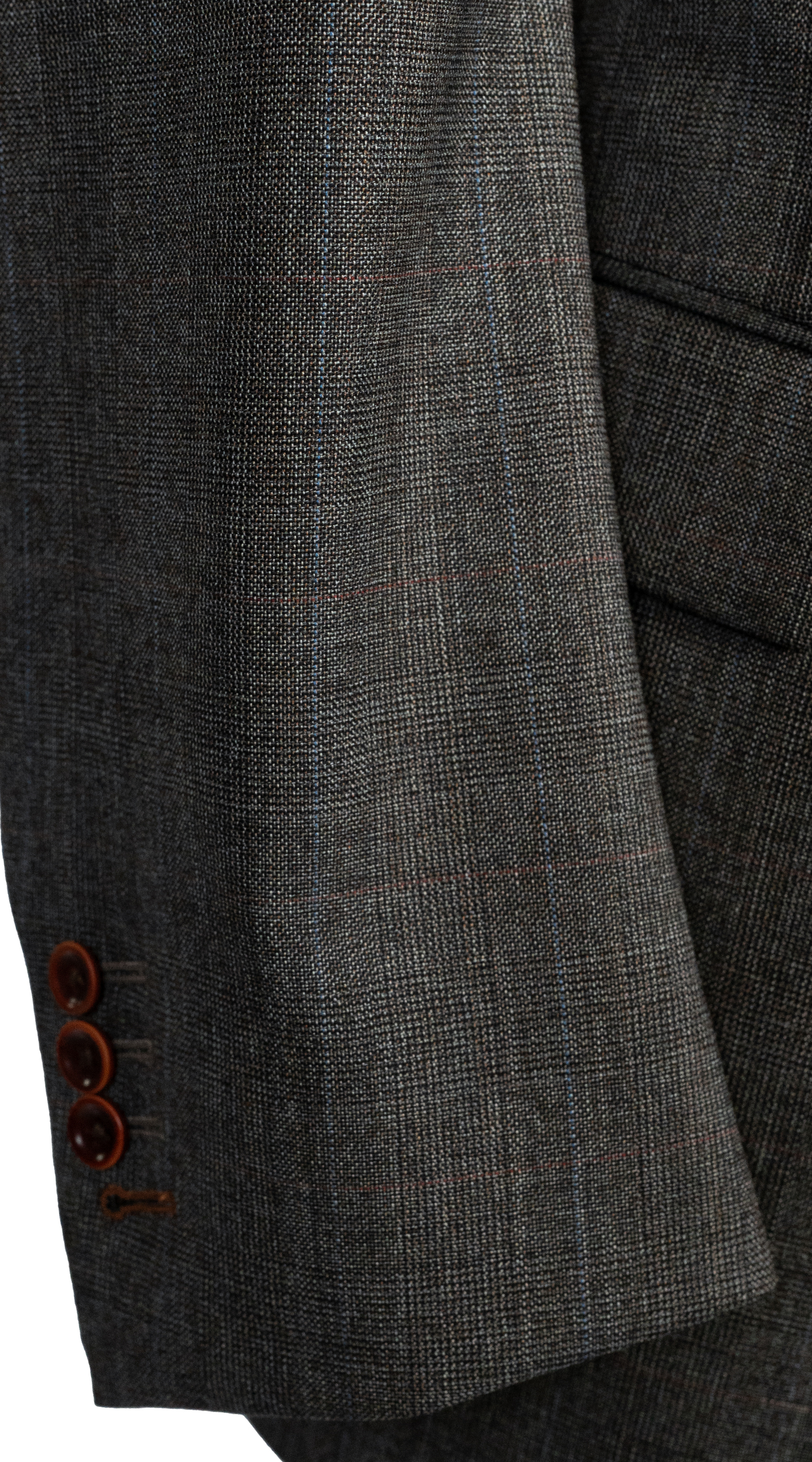 Charcoal Brown Glen Plaid Suit